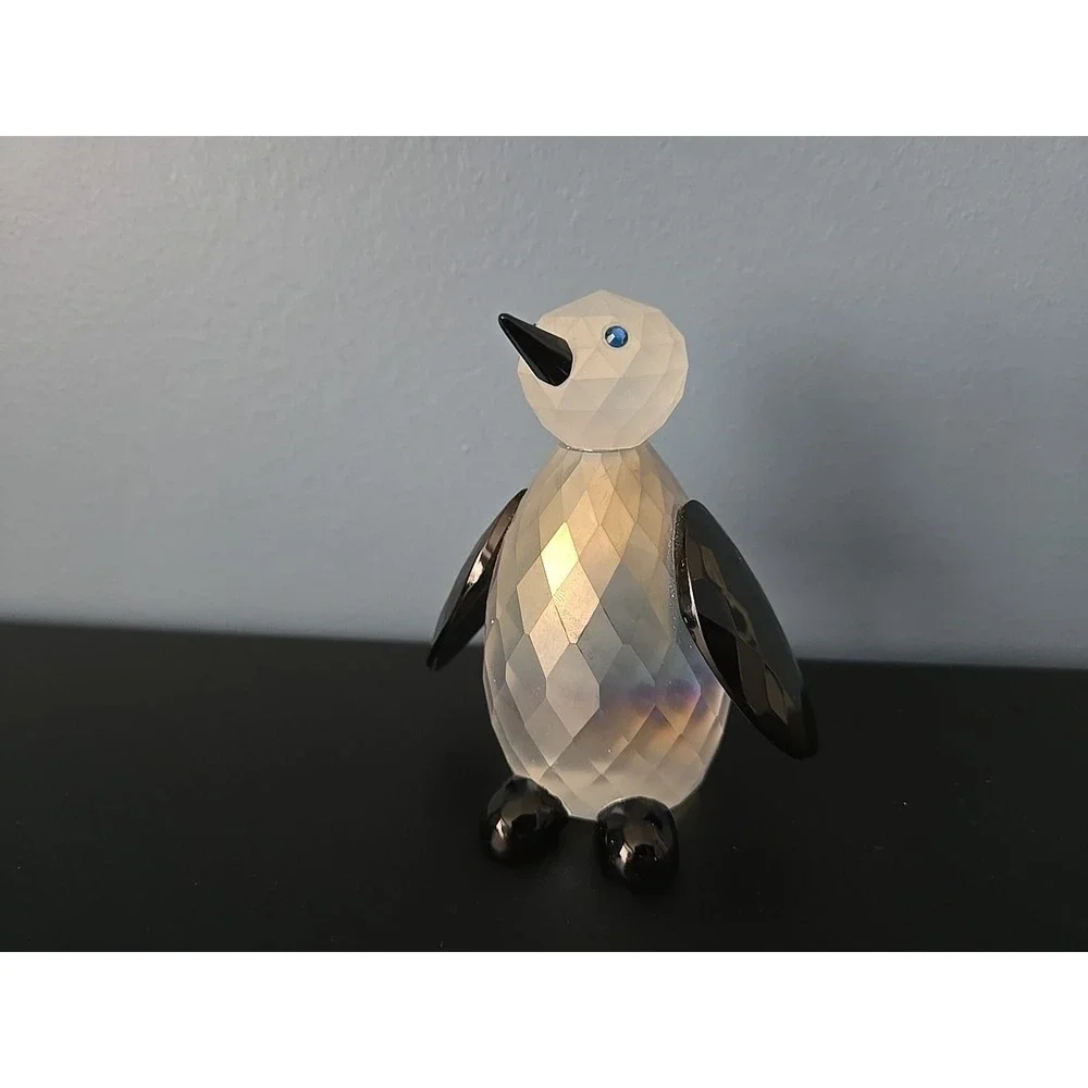 Simon Designs‎ Crystal Frosted Winter Penguin Paperweight Figurine 4